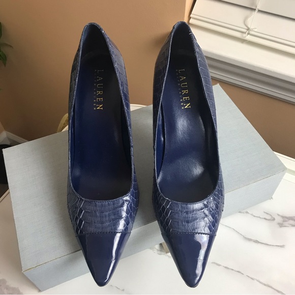Ralph Lauren Shoes - Ralph Lauren Navy Blue Spectator Pumps Size 7.5 B EUC